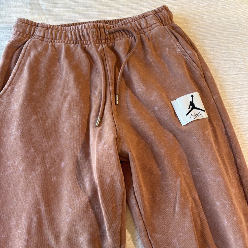 Jordan Essentials Men's Fleece Pants Desert Bronze Washed Joggers DR3089-215 S